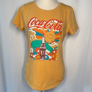 ❤️3/$30 Coca-Cola 1971 Unity Collection Yellow Tee